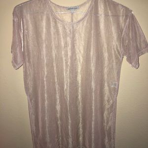Mesh sparkly t shirt